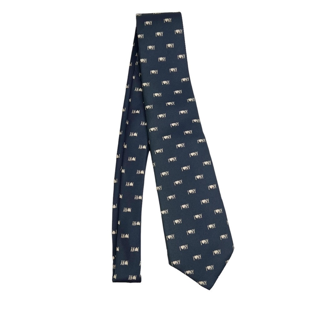 I Love NY Navy Blue Roberto Capucci Silk Men’s Necktie